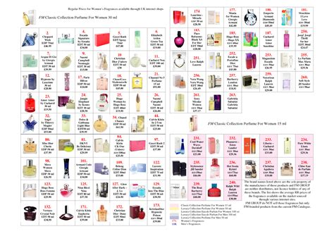 fm perfume list for her|fm perfume equivalent list.